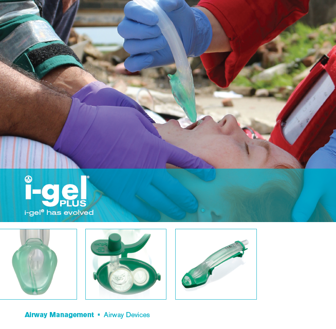 The new i-gel Plus, Supraglottic Airway Size 3, single unit, 8603000
