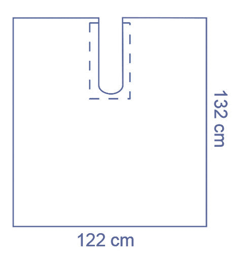DRAPE ADHESIVE SPLIT SHEET 122 X 132CM BOX OF 40