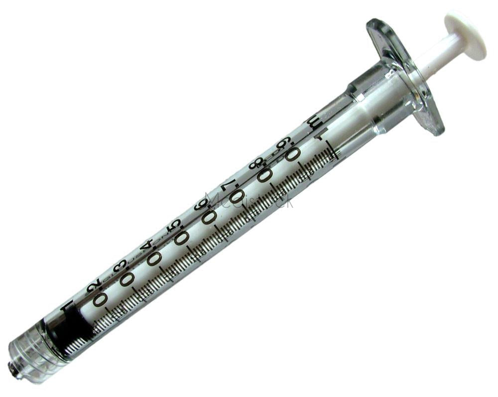 Syringe BD 1ML L/Lock Plastipak Box 100