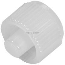 Luer Lock Plug, Male, White, 200 Box