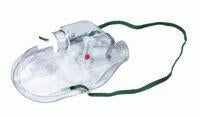 Oxygen mask, Adult Respi-Check Type With Breathing Indicator, medium concentration oxygen mask each single unit individually wrapped code 1216