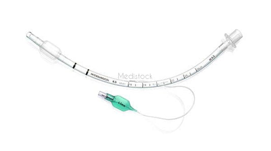 ET Tubes, Cuffed, size 6.5, cuffed high volume low pressure cuffed endotracheal tube, box 10, ID 6.5mm