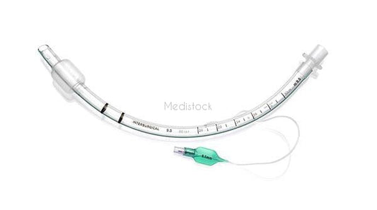 ET Tubes, Cuffed, size 9.5, cuffed high volume low pressure cuffed endotracheal tube, box 10, ID 9.5 mm