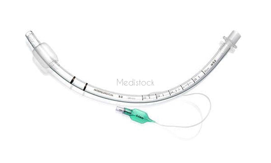 ET Tubes, Cuffed, size 9.0, cuffed high volume low pressure cuffed endotracheal tube, box 10, ID 9.0mm