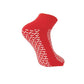 Hospital Socks Non Slip Double Tread Gripper Socks, Red Pack Of 3