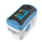 Finger Tip pulse oximeter with case, adult and paediatric, dual colour led screen displays spo2  pulse rate pulse bar etc, comes with batteries aaa type, each, LAST FEW LEFT