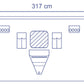 DRAPE VERTICAL ISOLATION WITH POUCH 317 X 213CM BOX OF 15