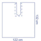 DRAPE ADHESIVE SPLIT SHEET 122 X 132CM BOX OF 40