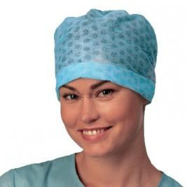 Cap Nurses Blue Elastic box 120