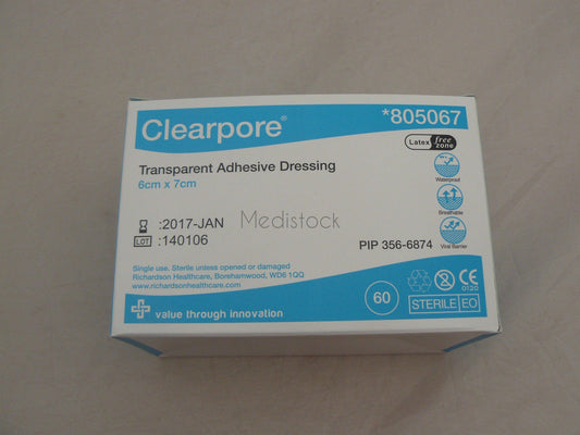 Clearpore (tegaderm)  plus Pad 6 x 7cm box 60