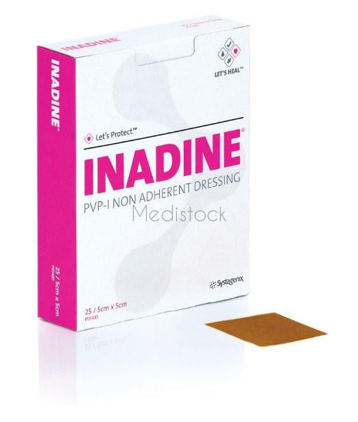 Inadine Non Adherant Dressing 5 X 5cm Serile pack 25