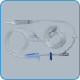 IV Fluid Solution Administration Infusion Set 15um Filter, air vent, 180cm tubing, back check value 3-way connector, Box of 50