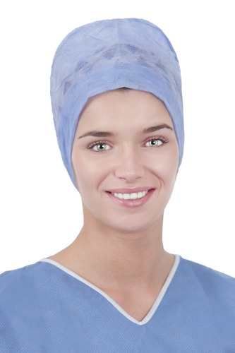 Cluster Keyback Wide-Forehead Surgical Cap with Ties