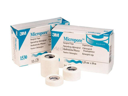 Micropore Surgical Tape, 1.25cm. 24 Box