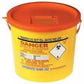 Sharps Bin 22L, Orange Lid, 10 Box