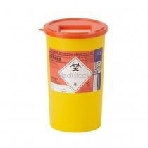 Sharps Bin 5L, Orange Lid, Each