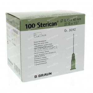 Needle Sterican 27g x 1.5" box 100