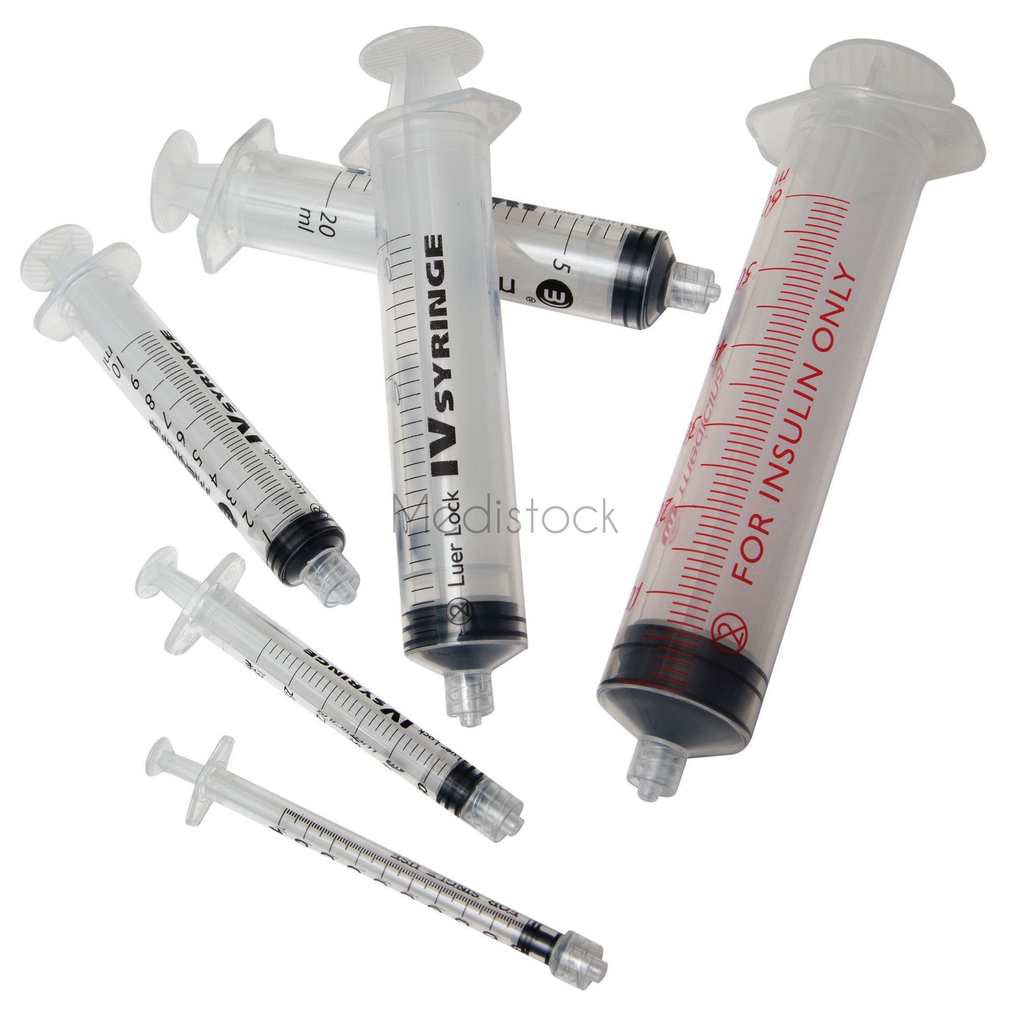 Syringe Hypodermic 1ml Luer Slip, Sterile, Disposable, box of 100 (Med