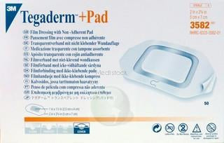 Tegaderm 3m Dressing Plus Pad, 5 x 7cm, Box of 50