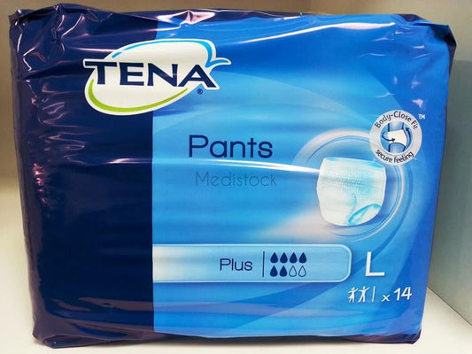 Tena Incontinence pants, size M/L, Designed for moderate to heavy urine loss (Pack of 14)