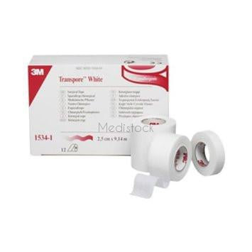 Transpore Tape  1.25cm Wide Box 24